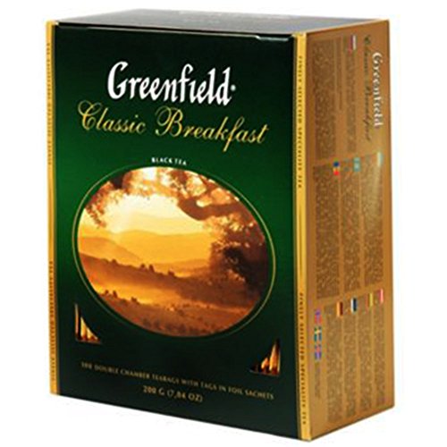 Greenfield Schwarztee Classic Breakfast 100 Beutel Assam Broken Tee black Tea von Greenfield