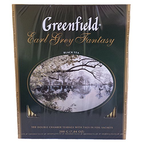 Greenfield schwarzer Tee Earl Grey Fantasy 100 Beutel Schwarztee von Greenfield