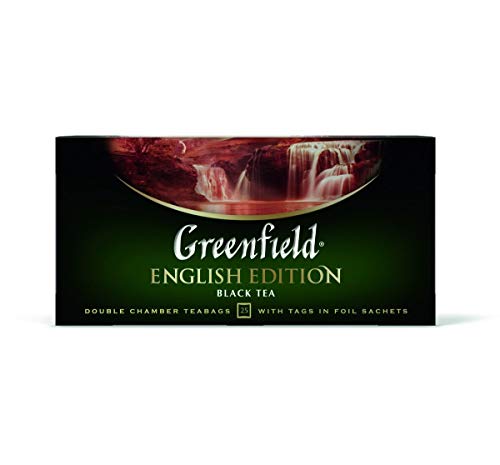 Tee Greenfield black ENGLISH EDITION 25Teebeutel von Greenfield
