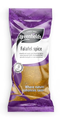 Greenfields Falafel Spice 75g Gemahlenes Gewürz Falafel Gewürzmischung Würze Greenfields Falafel Spice 75g Gemahlenes Gewürz Falafel Gewürzmischung Würze von · SINCE 1982 . GREENFIELDS