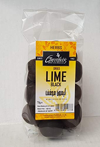 Getrocknete schwarze Limette, 75 g. von Greenfields