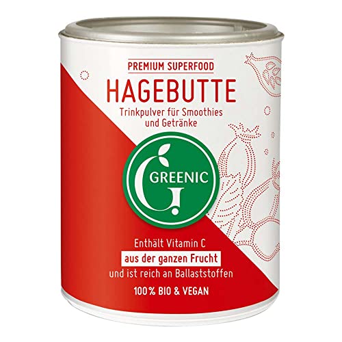 Greenic Superfood, Hagebutte Pulver, 160g von Greenic