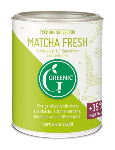 Greenic Superfood, Matcha Fresh Trinkpulver, 110g (12) von Greenic