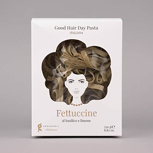 Greenomic Delikatessen Good Hair Day Pasta Fettuccine basilico & limone 250g von Greenomic Delikatessen