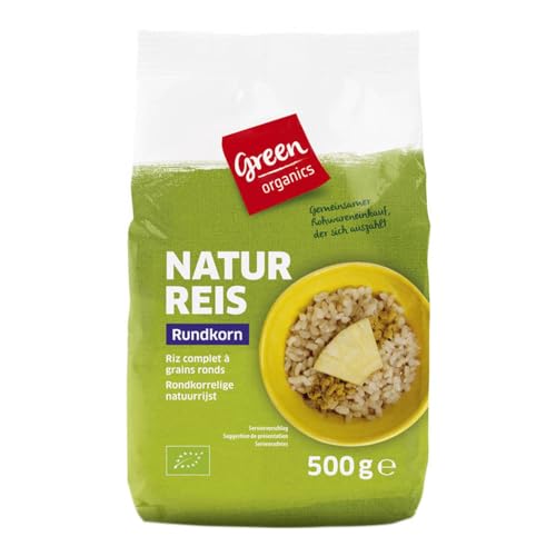 GREEN Naturreis, Rundkorn 500g GREEN Naturreis, Rundkorn 500g von Greenorganics