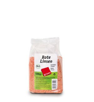 greenorganics, Linsen rot trocken, 500g von Greenorganics