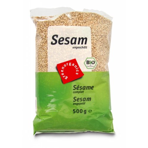greenorganics, Sesam ungeschält, 500g von Greenorganics