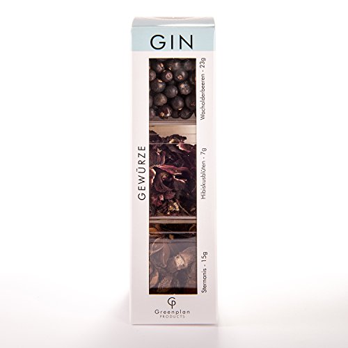 Gin Gewürzbox Special-Edition 3-er Set Gin Botanical´s Gin-Tonic Gewürze Gin-Set Gin-Gewürze Kit Botanicals - Greenplan Products von Greenplan Products