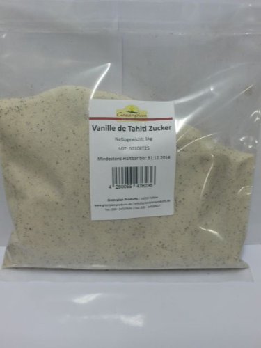 Greenplan Products - Vanillezucker mit Vanille de Tahiti - 1kg von Greenplan Products