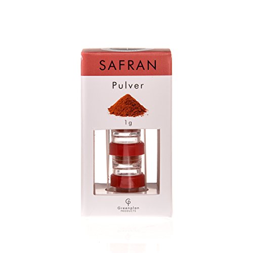 Safranpulver echter Safran gemahlen Pulver in Kapseln 4 x 0,25g (1 Gramm) 1 g ISO Cat. I von Greenplan Products von Greenplan Products
