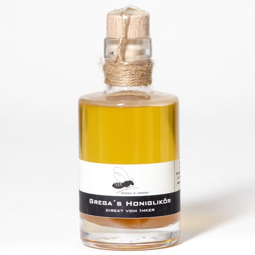 Grega´s Imkerei 200ml Honiglikör direkt vom Imker - 12 monate gereifter Likör mit Bienenhonig und Weinbrand in Glasflasche - Traditioneler Bärenfang auch Bärenjäger, Meschkinnes oder Petzfang genannt. Grega´s Imkerei 200ml Honiglikör direkt vom Imker - 12 monate gereifter Likör mit Bienenhonig und Weinbrand in Glasflasche - Traditioneler Bärenfang auch Bärenjäger, Meschkinnes oder Petzfang genannt. von Grega´s Imkerei