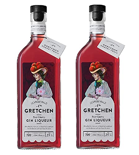 2 Flaschen Gretchen Sour Cherry Gin Liqueur a 0,7 L 25% vol. Schladerer Sauerkische von Gretchen