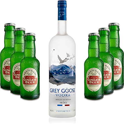 Moscow Mule Set - Grey Goose Vodka 0,7l 700ml (40% Vol) + 6x Fentimans Ginger Beer 200ml - Inkl. Pfand MEHRWEG von Grey Goose-Grey Goose