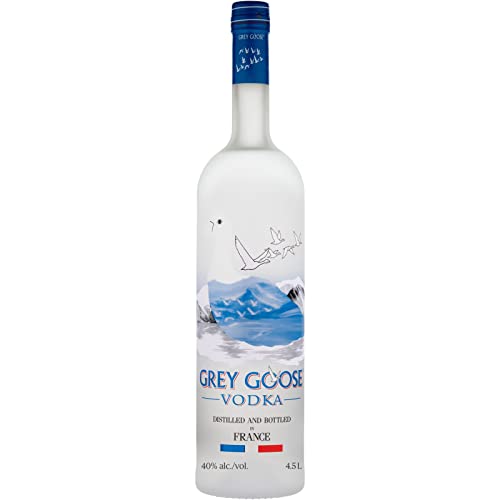 GREY GOOSE Premium-Vodka aus Frankreich, 40% Vol., 450cl / 4.5l, mit 100 % französischem Weizen und natürlichem Quellwasser von Grey Goose