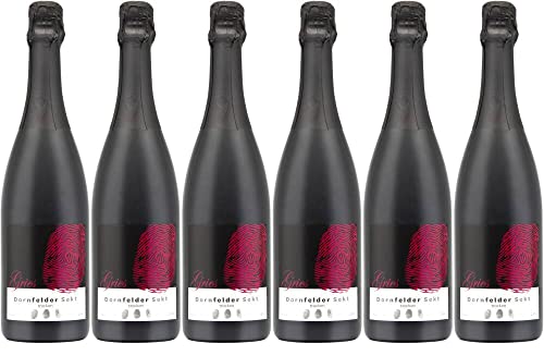 6x Dornfelder Rotsekt Komplex trocken traditionelle Flaschengärung 2021 - Gries, Pfalz - Rotwein von Gries