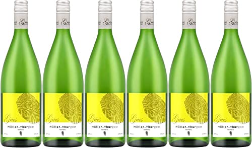 6x Müller-Thurgau feinherb Basis 2022 - Gries, Pfalz - Weißwein von Gries