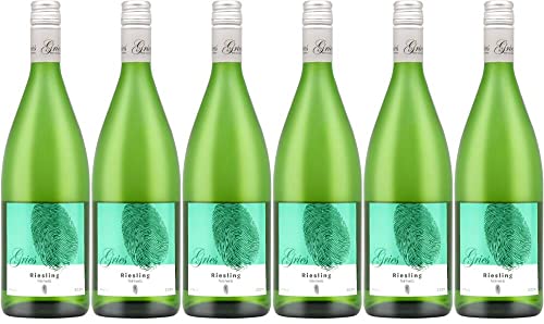 6x Riesling feinherb Basis 2022 - Gries, Pfalz - Weißwein von Gries