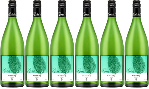 6x Riesling trocken Basis 2022 - Gries, Pfalz - Weißwein von Gries