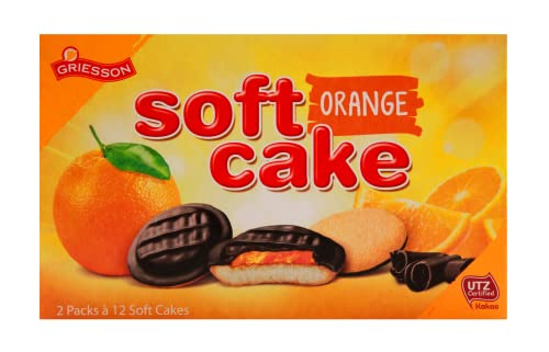 Griesson Soft Cake Orange, 24er Pack (24 x 300 g Packung) von Griesson