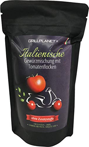 Italienische Gewürzmischung Pizza Pasta Nudeln Gewürz 100g im Aromabeutel von GRILLPLANET