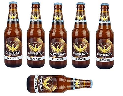 Original Belgisches Bier -GRIMBERGEN Blanche 6% vol 6 x 33 cl. Original inc. 0,48€ MEHRWEG Pfand von Grimbergen Blond