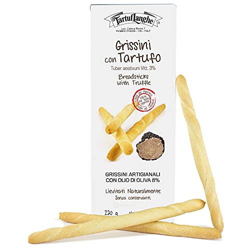 Grissini con Tartufo, mit schwarzen Sommertrüffeln und Olivenöl, Tartuflanghe, 120g von TartufLanghe