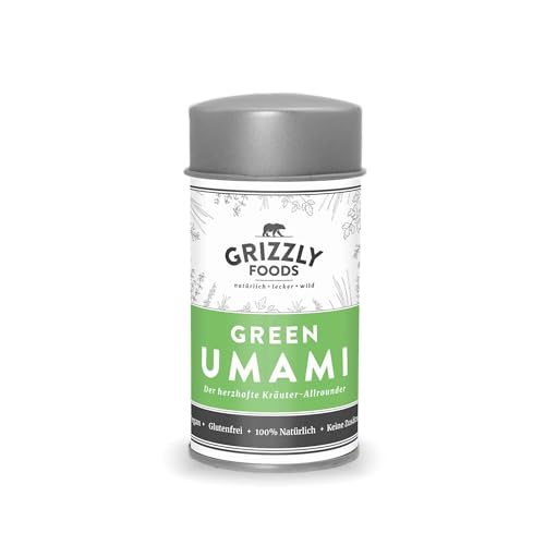 Green Umami Kräutergewürz • Mediterrane Kräutermischung • Kräutermarinade • Grillgewürz • Kräutergewürzmischung • Gewürzmischung mit ausgesuchten Kräutern von Grizzly Snacks