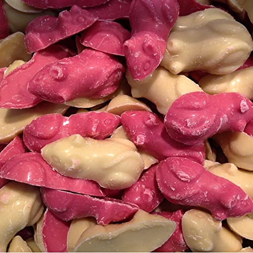Pink and White Candy Mice 500 gram bag (1/2 kilo) von Grocery Centre