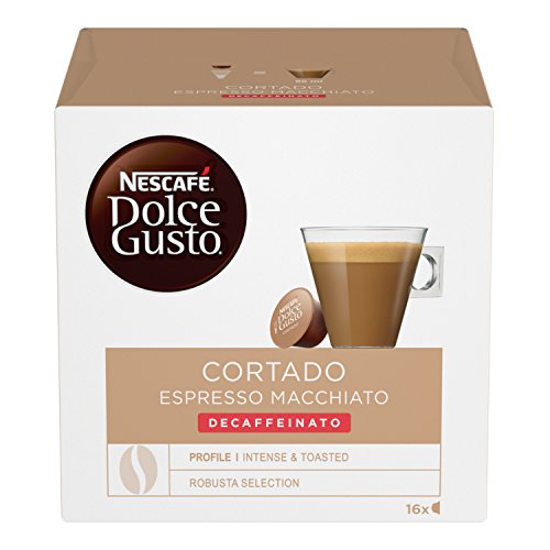 Caffe.com - Nescafè(R) Capsule Original-Getränke Dolce Gusto Cortado Decaffeinato - 16 Kapseln von GroceryCentre