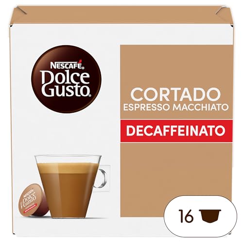 Caffe.com - Nescafè(R) Capsule Original-Getränke Dolce Gusto Cortado Decaffeinato - 16 Kapseln