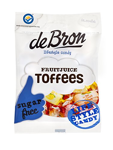 De Bron Sugar Free Fruit and Juice Toffees (Pack of 6) von GroceryCentre