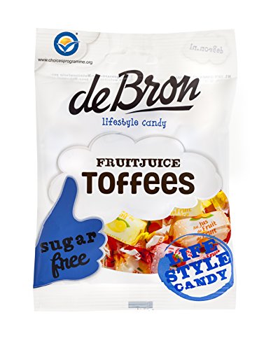De Bron Sugar Free Fruit and Juice Toffees (Pack of 6) von GroceryCentre