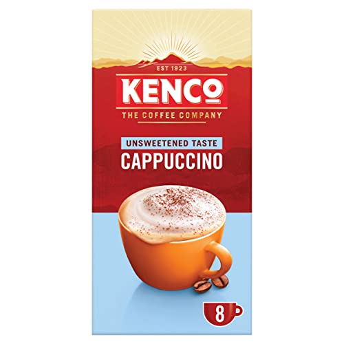 Kenco Cappuccino Unsweetened Instant Kaffee (Case of 5, of 40 Portionen)