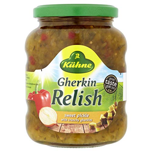 Kuhne Gherkin Sweet Pickle Relish 350 g (Pack of 6) von GroceryCentre
