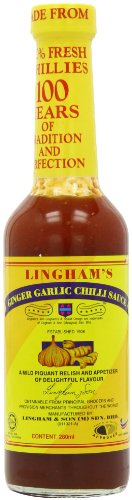 Lingham's Ginger Garlic Chilli Sauce 280 ml (Pack of 6) von GroceryCentre