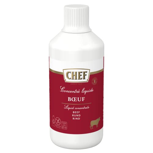 CHEF Flüssiges Konzentrat Rind, Geschmacksboost für Herzhafte Fleischgerichte, 100% Natürlicher Geschmack, 1er Pack (1 x 1L) von Maggi