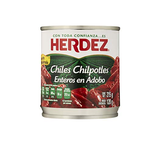 MexGrocer Herdez Chipotle Chillies in Adobo Sauce 215 g (Pack of 3)