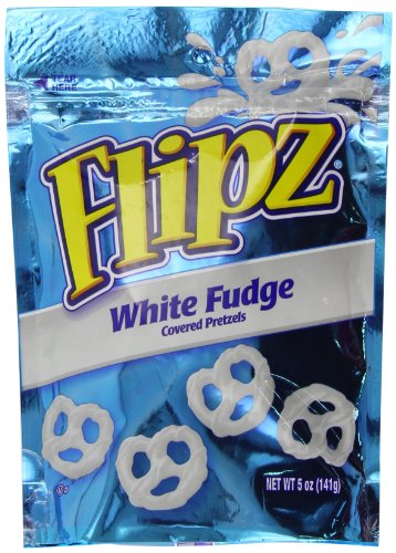 Pretzel Flipz White Fudge Covered Pretzels 141 g (Pack of 2)