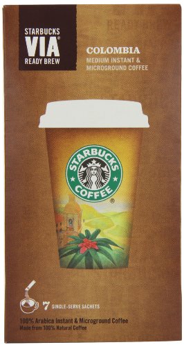 Starbucks VIA Colombia Roast Coffee 7 Sachets (Pack of 8, Total 56 Sachets) von GroceryCentre