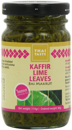 Thai Taste Kaffir Lime Leaves 114 g (Pack of 6) von GroceryCentre