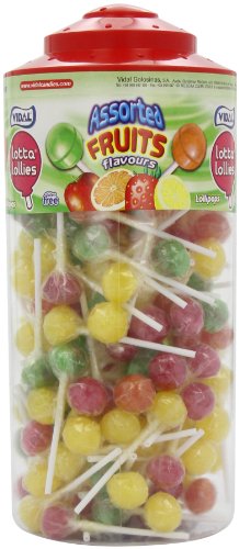 Vidal Lotta Lollies Assorted Flavours (Pack of 1, Total 150 Pieces) von GroceryCentre