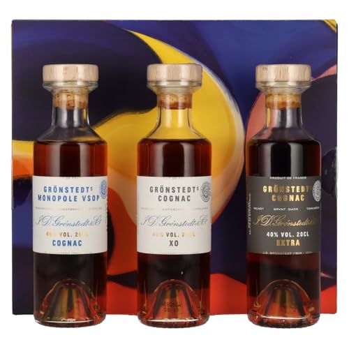 Grönstedt's Cognac Triple Box 40% Vol. 3x0,2l in Geschenkbox Grönstedt's Cognac Triple Box 40% Vol. 3x0,2l in Geschenkbox von Grönstedt's
