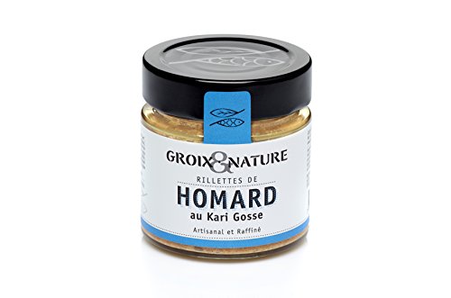 Groix et Nature, Französische Feinkost, Hummer Rillette mit Kari Gosse, mit Currypulver, bretonische Art, 100 g von Groix et Nature