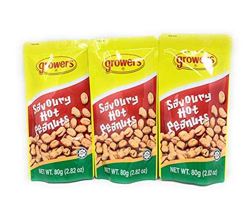Growers Herzhafte heiße Erdnüsse, 80 g, 3 Stück Growers Herzhafte heiße Erdnüsse, 80 g, 3 Stück von Growers