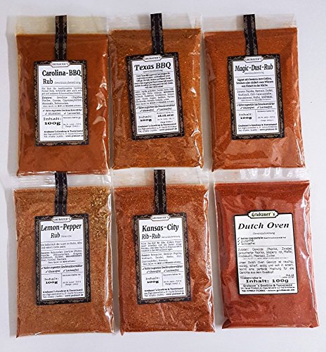 BBQ-Rub-Gewürze 6er Set » GRUBAUER'S ® von Grubauer´s