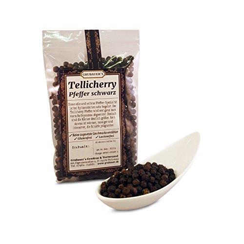 Tellicherry Pfeffer ganz 100g Beutel » GRUBAUER'S ® von Grubauer's