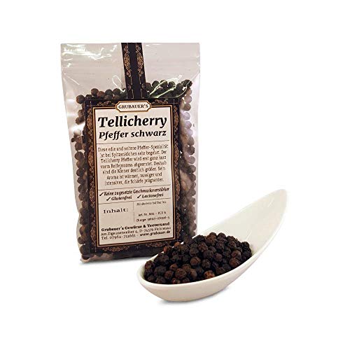 Tellicherry Pfeffer ganz 200g Beutel » GRUBAUER'S ® von Grubauer's