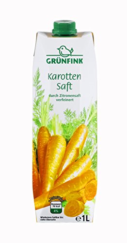 Grünfink Karottensaft mit Zitronensaft, 1 l Flasche, 1000 ml Grünfink Karottensaft mit Zitronensaft, 1 l Flasche, 1000 ml von Grünfink
