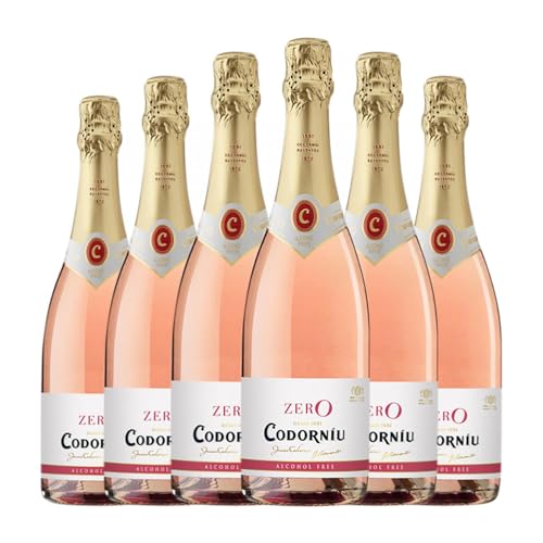 Codorníu Zero Rosé Sin Alcohol 75 cl (Schachtel mit 6 Flaschen von 75 cl) von Grupo Codorníu