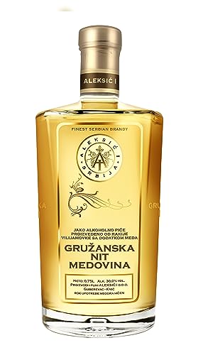MEDOVINA EXKLUSIV - Williamsbirnen Schnaps mit Honig - 0,75L (30% VOL), milder Geschmack und leicht süßlich von Gruzanska Nit
